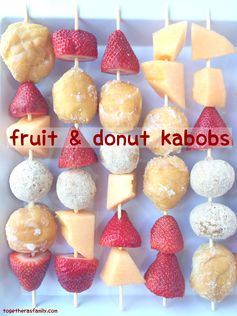 Fruit & donut kabobs