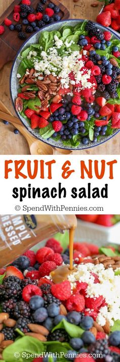 Fruit & Nut Spinach Salad