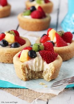 Fruit Cheesecake Sugar Cookie Cups