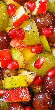 Fruit Salad with Honey Lime Poppy Seed Dressing