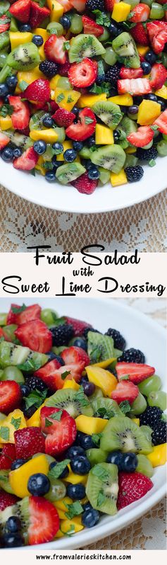 Fruit Salad with Sweet Lime Dressing