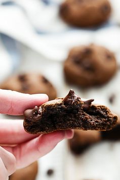 Fudgy Double Chocolate Cookies