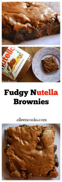 Fudgy Nutella Brownies