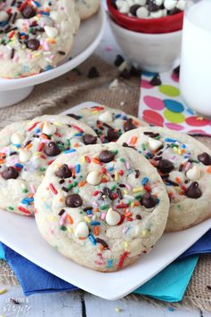 Funfetti Cake Batter Chocolate Chip Cookies