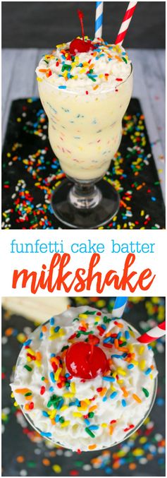 Funfetti Cake Batter Milkshake