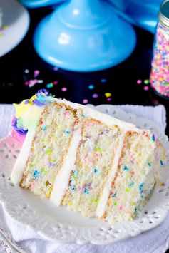 Funfetti Cake from Scratch (and an UnBirthday