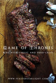 Game of Thrones: Roasted Ribs with Garlic and Herb Crust