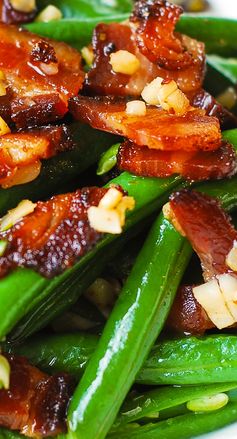 Garlic and Bacon Green Beans