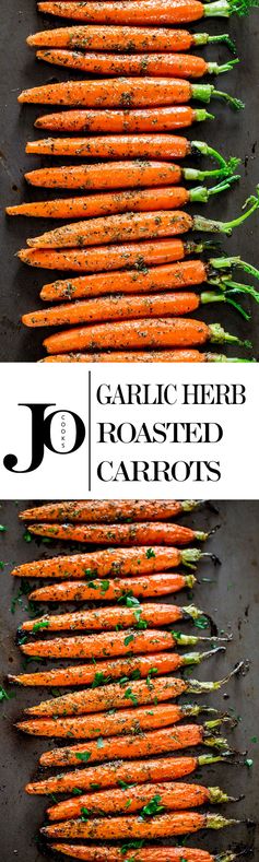 Garlic and Herb Roasted Carrots