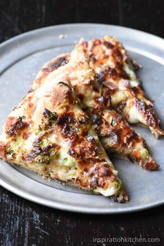 Garlic Brussels Sprouts Bacon Pizza