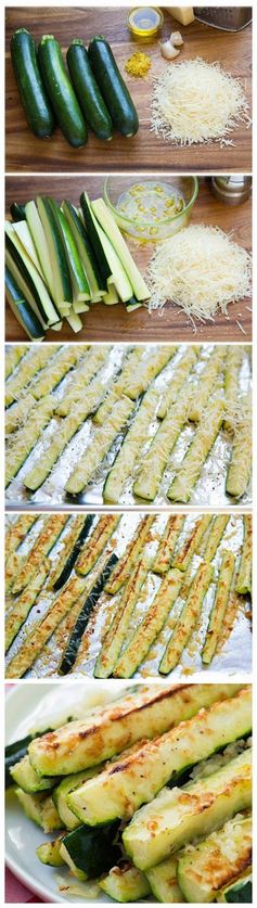 Garlic Lemon and Parmesan Oven Roasted Zucchini