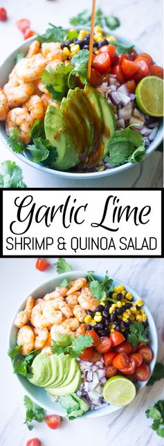 Garlic Lime Shrimp and Quinoa Salad