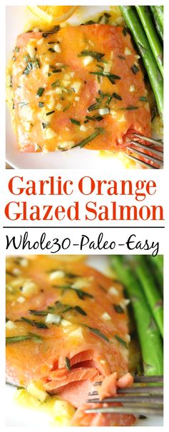 Garlic Orange Glazed Salmon