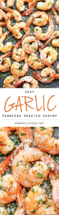 Garlic Parmesan Roasted Shrimp