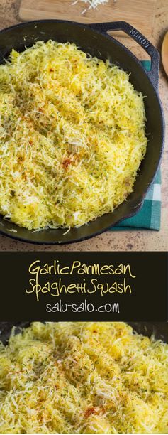 Garlic Parmesan Spaghetti Squash