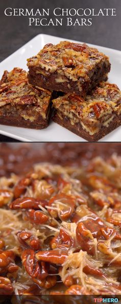 German Chocolate Pecan Bars