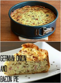 German Onion and Bacon Pie (Zwiebelkuchen