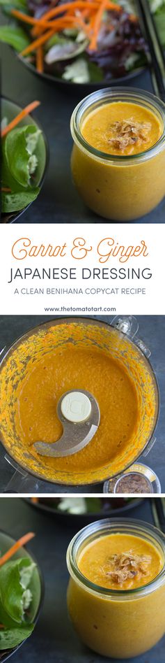 Ginger and Carrot Japanese Salad Dressing