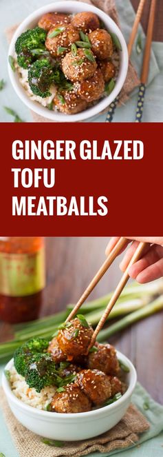 Ginger Glazed Tofu Meatballs