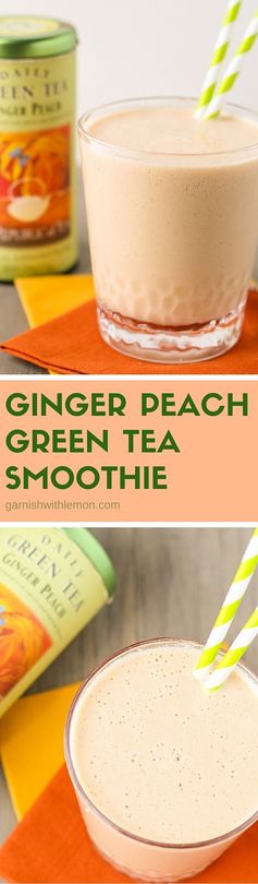 Ginger Peach Green Tea Smoothie