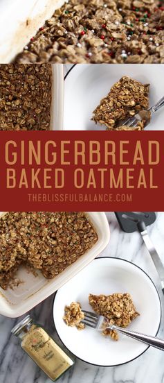 Gingerbread Baked Oatmeal