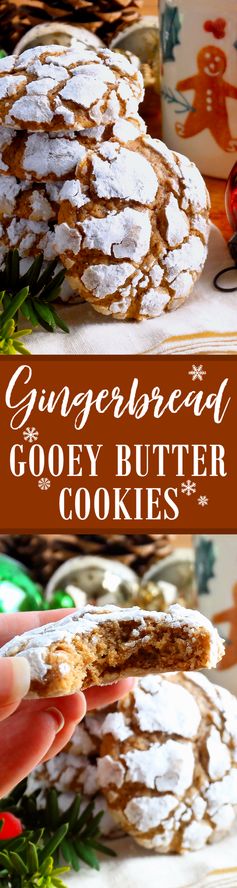 Gingerbread Gooey Butter Cookies (from scratch!