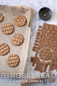 Gingerbread Lattice Cookies