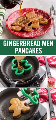 Gingerbread Men Pancakes