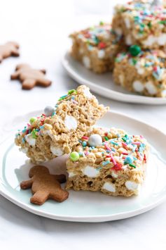 Gingerbread Rice Krispie Treats