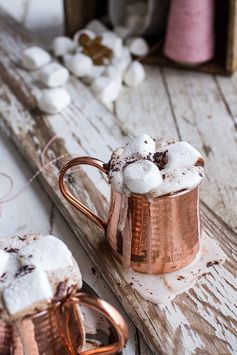 Gingerbread Surprise Beignets with Spiced Mocha Hot Chocolate