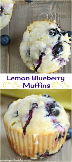 Glazed Lemon Blueberry Muffins