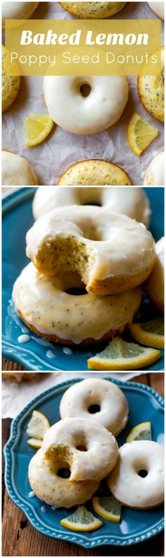 Glazed Lemon Poppy Seed Donuts