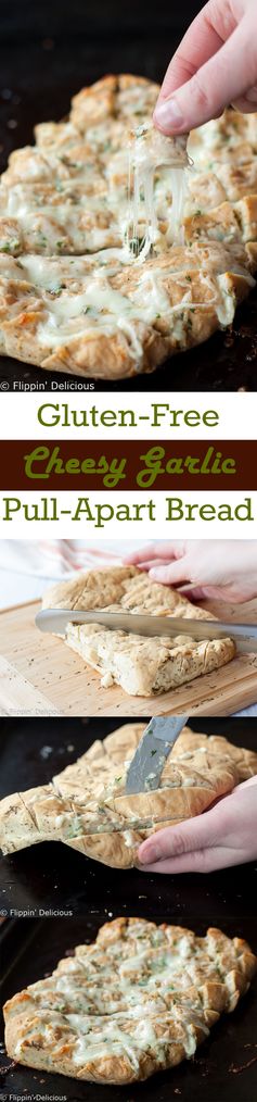 Gluten Free Cheesy Garlic Pull Apart Bread (Crack Bread