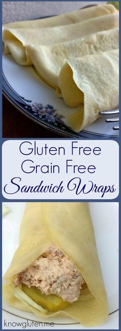 Gluten Free, Grain Free, Sandwich Wrap