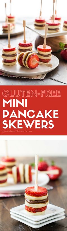 Gluten-Free Mini Pancake Skewers