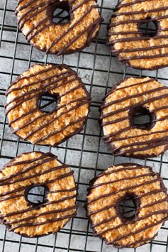 Gluten free vegan samoa cookies