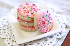 Gluten free vegan soft frosted sugar cookies