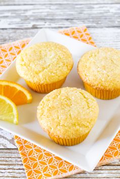 Gluten free vegan sunshine citrus muffins