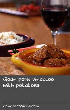 Goan pork vindaloo with potatoes