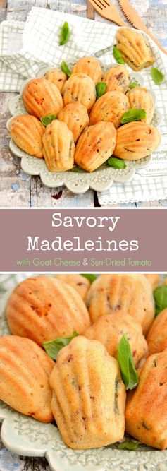 Goat Cheese & Sun-Dried Tomato Madeleines