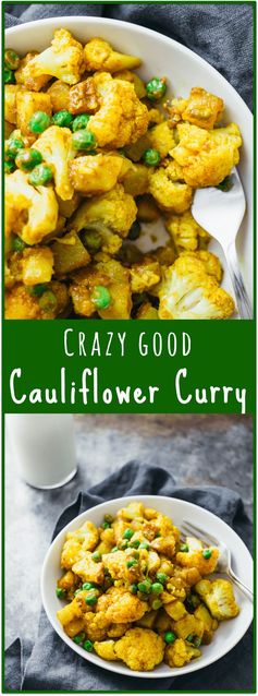 Golden cauliflower curry with potatoes