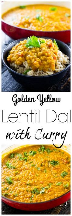 Golden Yellow Lentil Dal with Curry