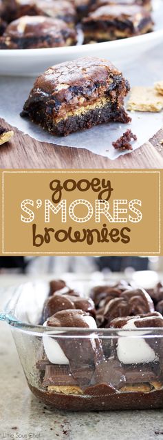 Gooey S’mores Brownies