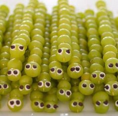 Grape Caterpillar Skewers