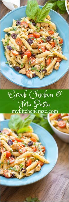 Greek Chicken & Feta Pasta