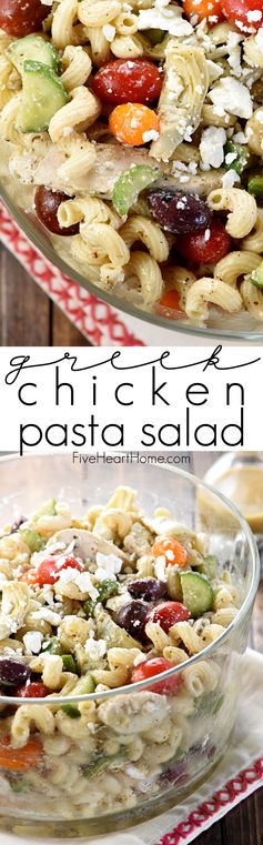 Greek Chicken Pasta Salad