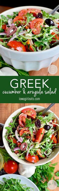 Greek Cucumber and Arugula Salad