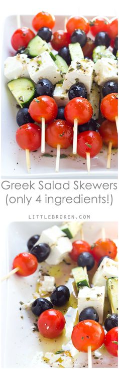 Greek Salad Skewers