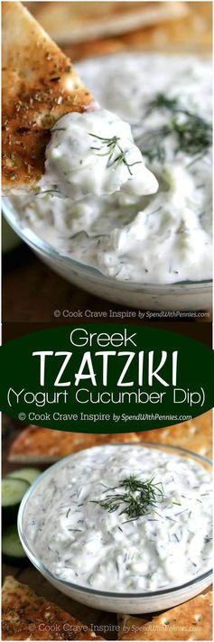 Greek Tzatziki (Yogurt Cucumber Dip