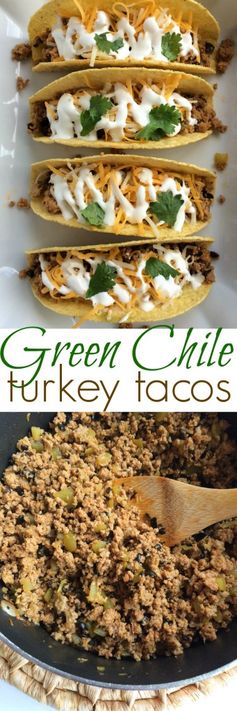 Green Chile Turkey Tacos